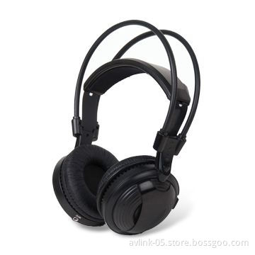 IR Dual-channel Wireless Headphone with Stereo Audio Mode, Single Channel and 10m Effective Range